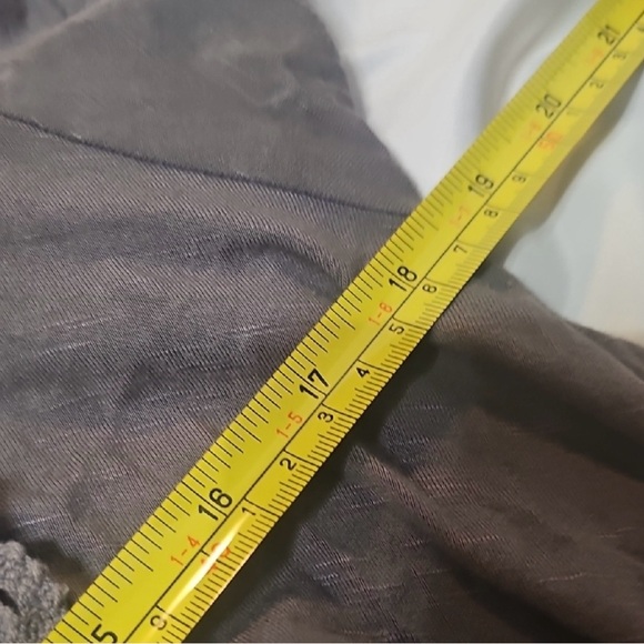 Knox Rose Gray Lace Tie back Short Sleeve Shirt Women’s L EUC - Picture 7 of 9